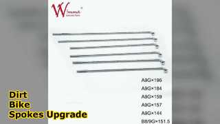 Juego de radios para moto de cross, 196mm, A9G, venta al por mayor