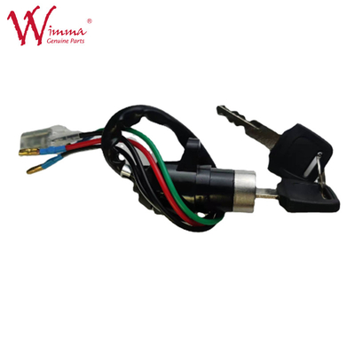 Conjunto de interruptores de encendido de motocicleta para JH70 Presione el botón 4 cables con 2 teclas Buena calidad
