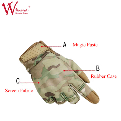 Guantes de motocicleta Camuflaje Color Poliéster blando