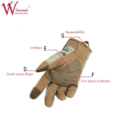 Guantes de motocicleta Camuflaje Color Poliéster blando