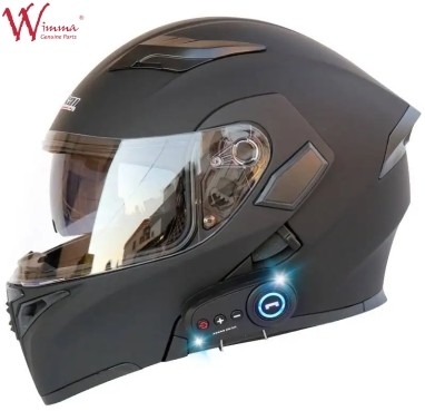 Casco de cara completa para motocicleta bicicleta electrónica a prueba de viento a prueba de niebla con ventiladores ajustables