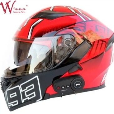Casco de cara completa para motocicleta bicicleta electrónica a prueba de viento a prueba de niebla con ventiladores ajustables