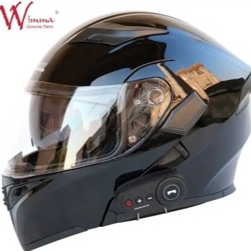 Casco de cara completa para motocicleta bicicleta electrónica a prueba de viento a prueba de niebla con ventiladores ajustables