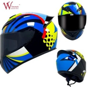 Casco de motocicleta de cara completa con diseño aerodinámico y comunicación Bluetooth integrada
