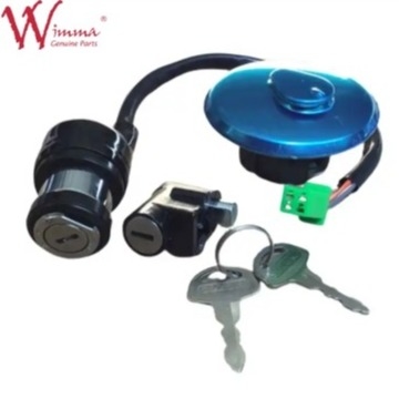 GN125 2 llaves Fuel Tank asiento bloqueo de gasolina Completo bloqueo conjunto interruptor de encendido para Suzuki GN125 GN125H 1982-2001