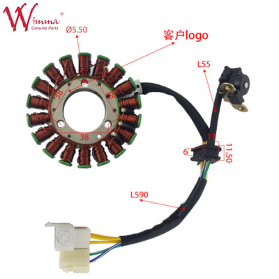 Componentes para motocicletas de hierro Magneto Stator Coil Stator Comp Partes de repuesto de motocicletas de China Munufabricante GN125 ((2012)