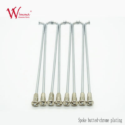 Conjunto de radios de motocicleta de acero inoxidable 304 de 3/8 pulgadas, certificados ISO9001, radios de ruedas y pezones